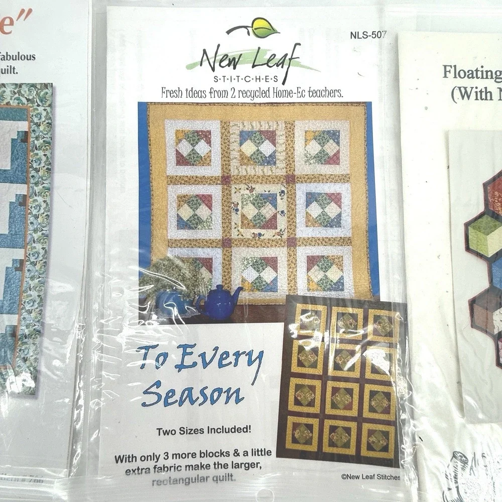 Lot of 7 Crafts Patterns QUILTING Quilts Vintage‎ Unused Mix